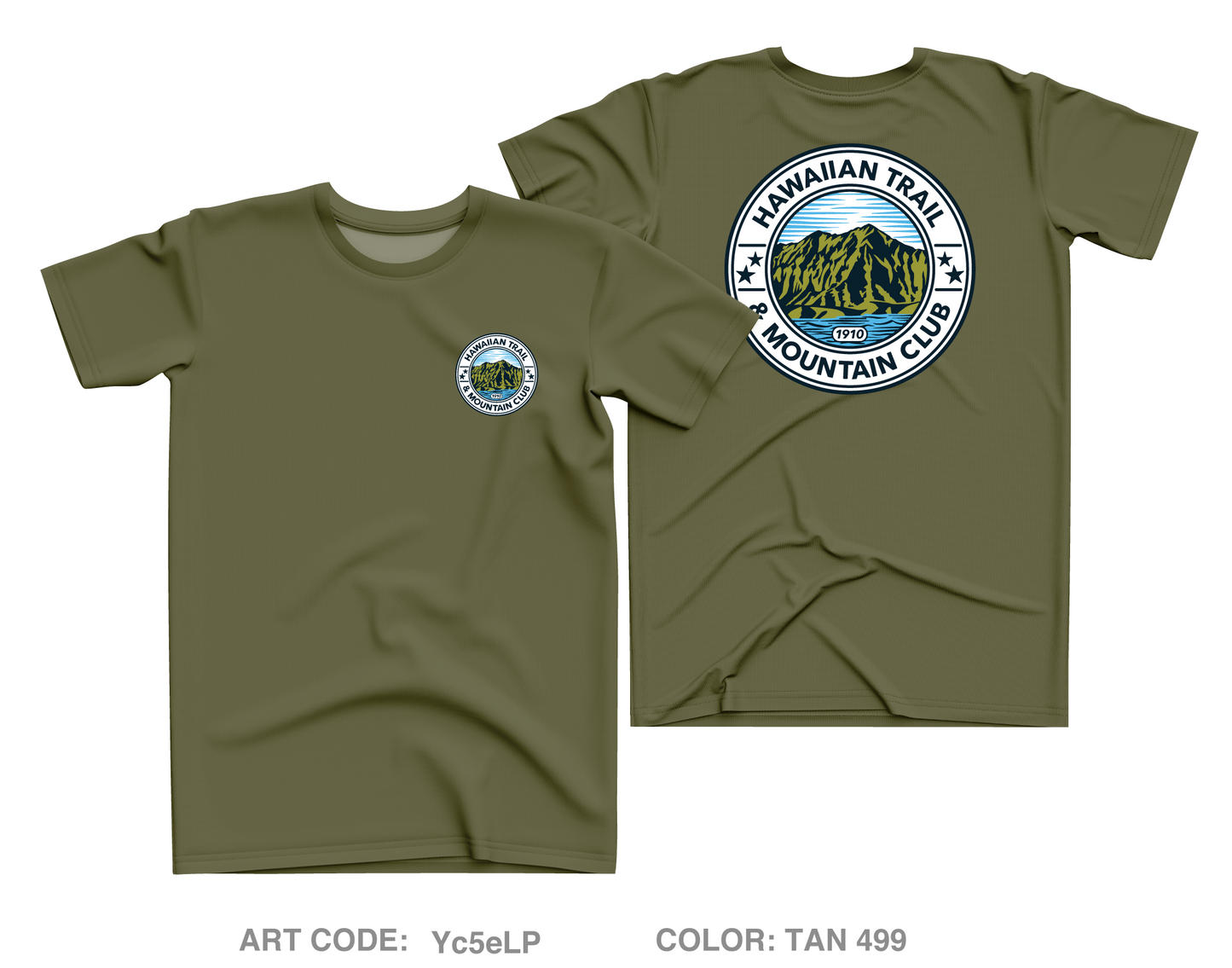 Hawaiian Trail and Mountain Club (HTMC) Core Men's SS Performance Tee - Yc5eLP