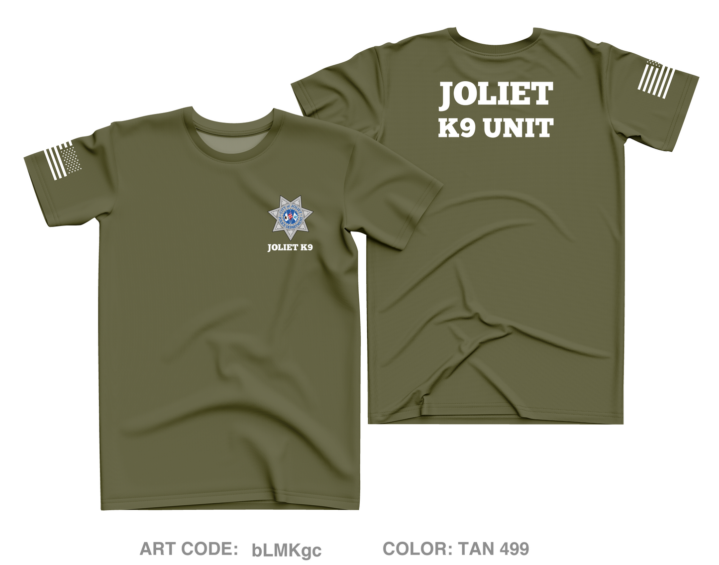 Joliet Police K9 Unit Core Men's SS Performance Tee - bLMKgc
