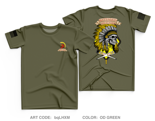 2D Battalion 6th Marines Core Men's SS Performance Tee - bqLHXM