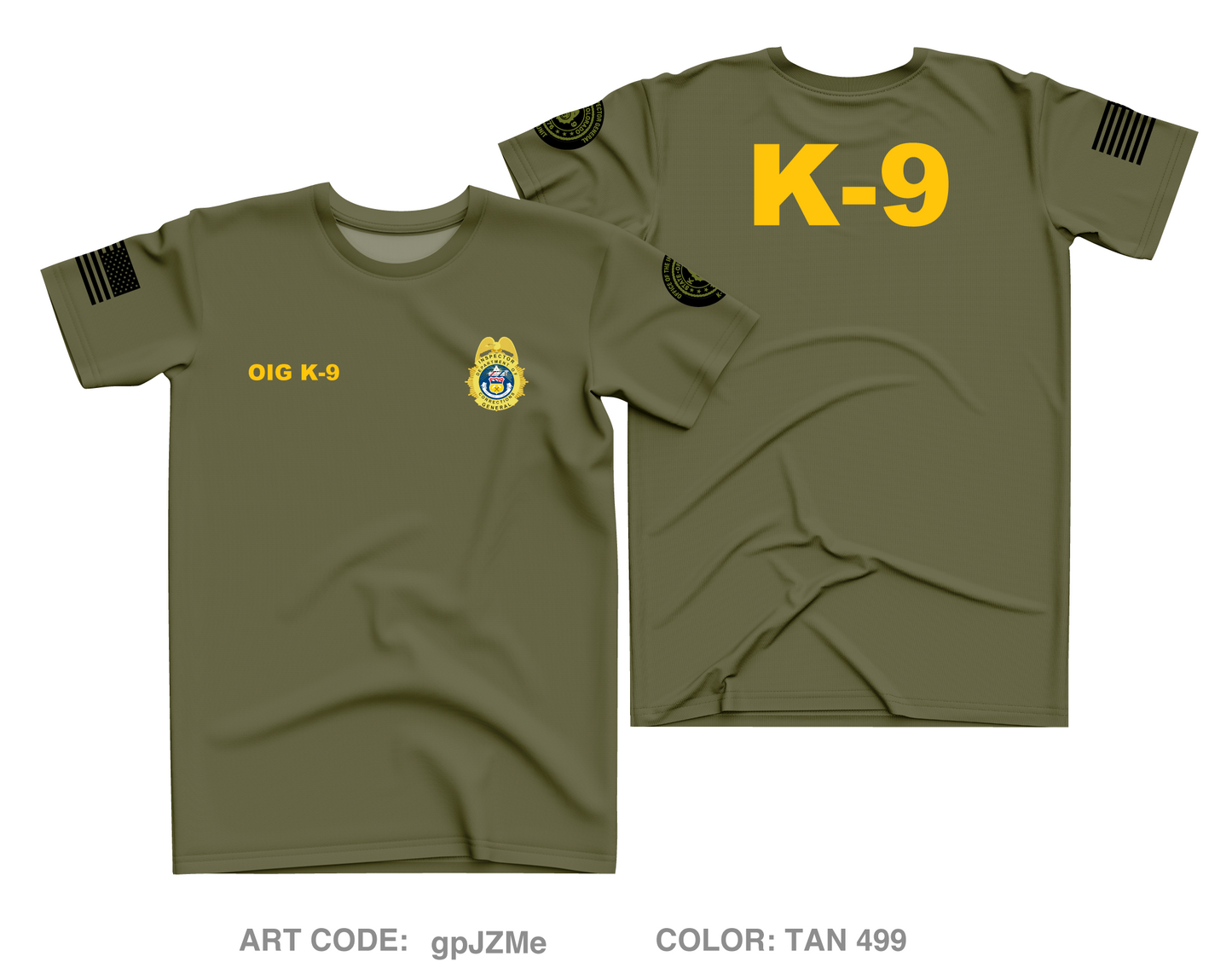 CDOC-OIG K-9 Unit Core Men's SS Performance Tee - gpJZMe