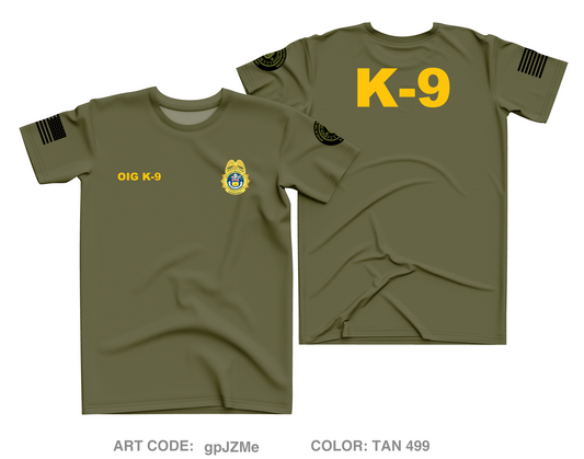CDOC-OIG K-9 Unit Core Men's SS Performance Tee - gpJZMe