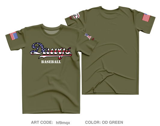 Philadelphia Dirt Dawgs Core Men's SS Performance Tee - hf9mqx