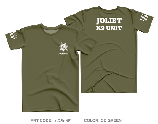 Joliet Police K9 Unit Core Men's SS Performance Tee - sQSeNF
