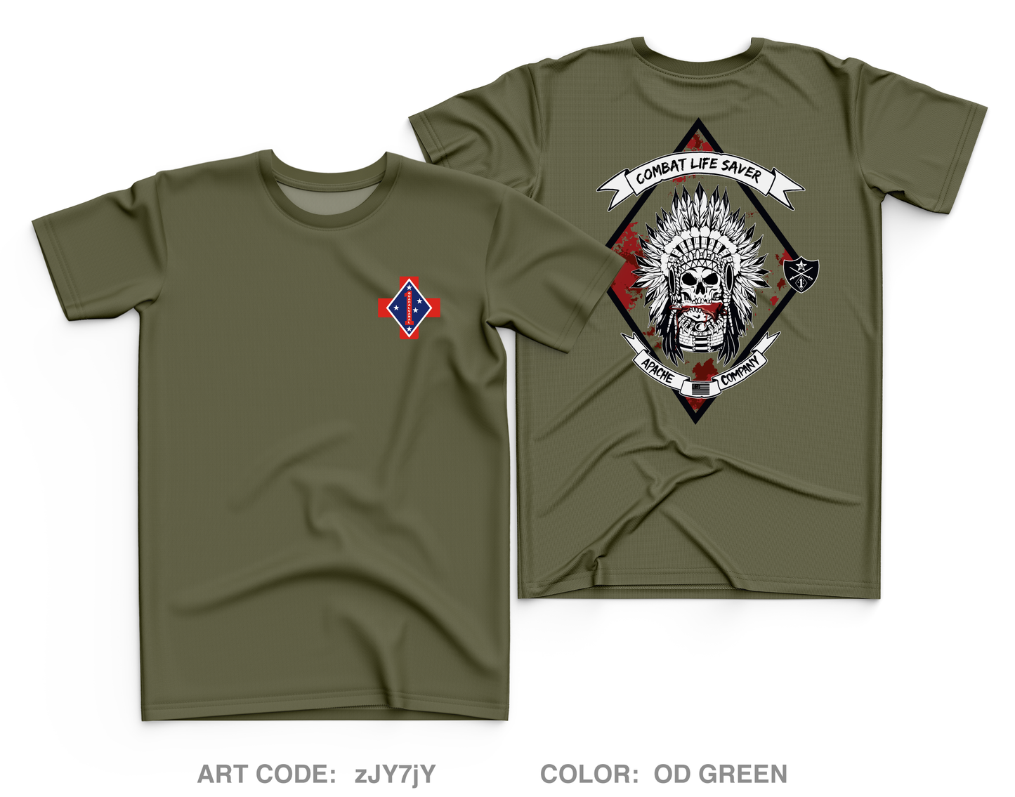 A Co, 1BN,5th marines Core Men's SS Performance Tee - zJY7jY