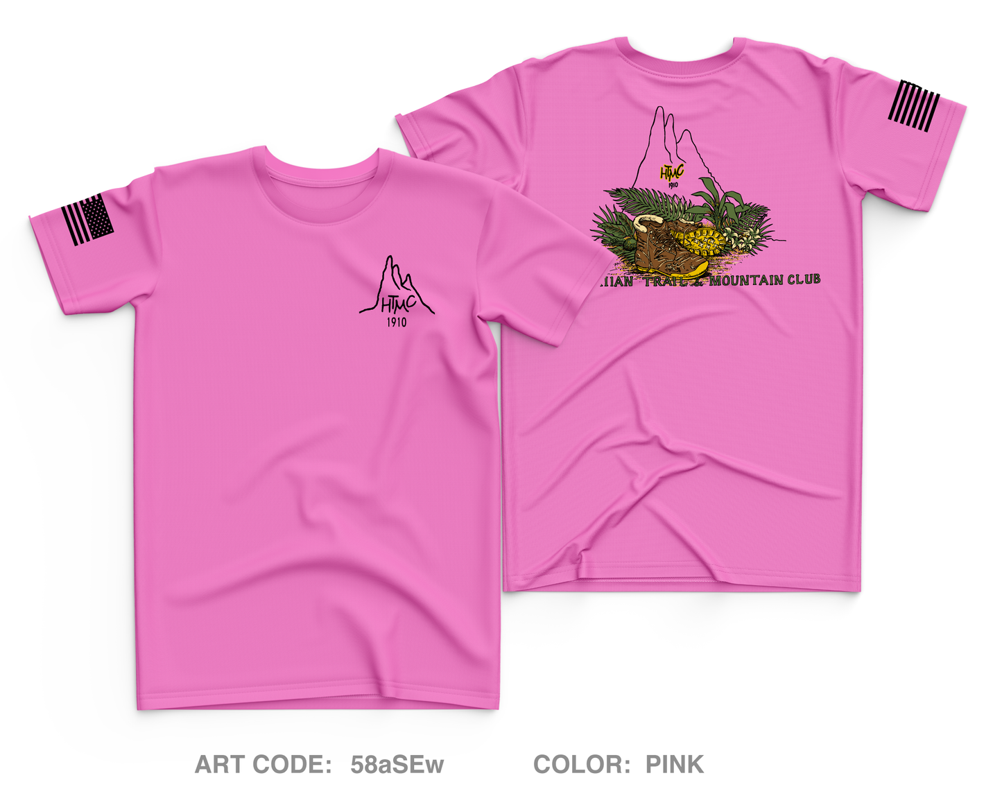 Hawaiian Trail and Mountain Club (HTMC) Core Men's SS Performance Tee - 58aSEw