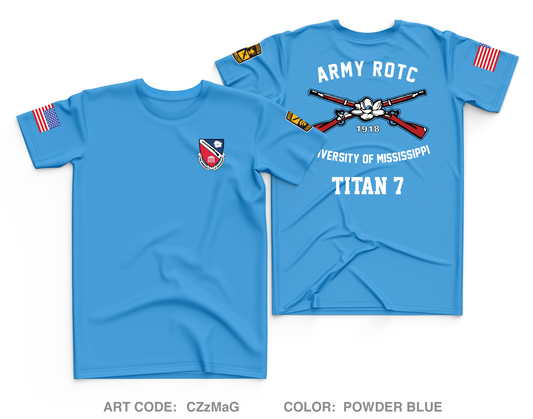 Ole Miss ROTC Cadet Core Men's SS Performance Tee - CZzMaG