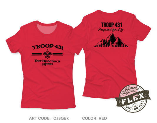 Troop 431 Core Women's SS Flex Performance Tee - Qa8QBk