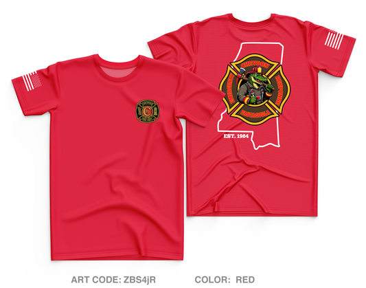 Chevron Pascagoula Fire Department Core Men's SS Performance Tee - ZBS4jR