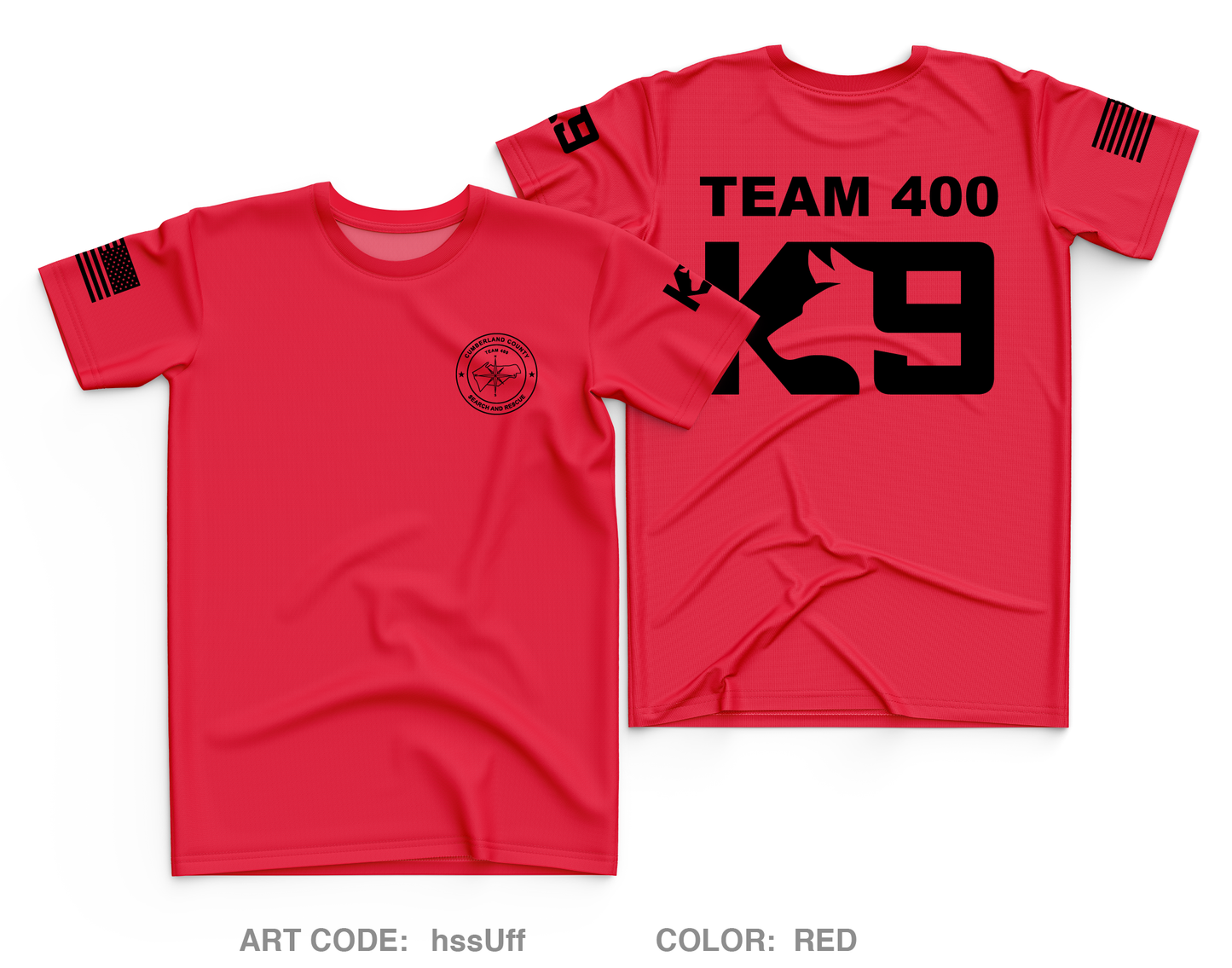 Cumberland County Search and Rescue Core Men's SS Performance Tee - hssUff