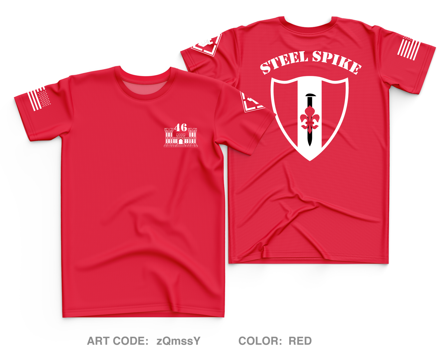 46th Engineers Core Men's SS Performance Tee - zQmssY