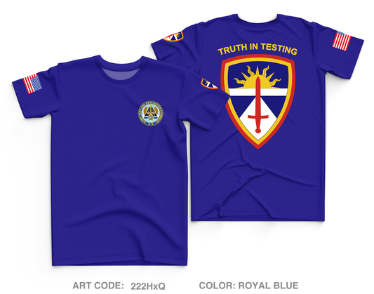 Army Test and Evaluation Command Core Men's SS Performance Tee - 222HxQ