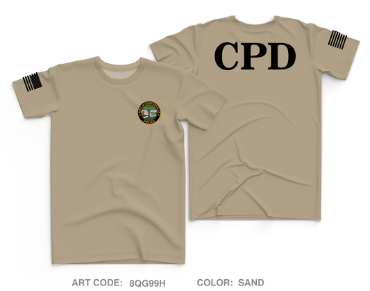 City of Coatesville Police Department Core Men's SS Performance Tee - 8QG99H