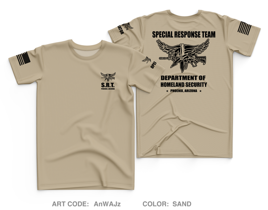 Phoenix Arizona Special Response Team  Core Men's SS Performance Tee - AnWAJz