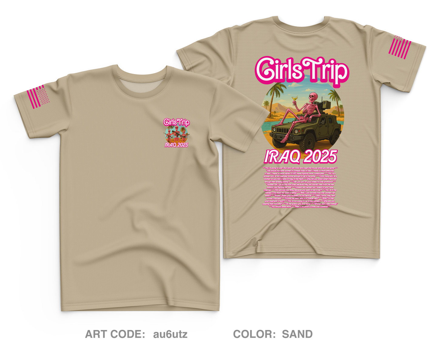 Iraq 2025 Girls Trip Core Men's SS Performance Tee - au6utz