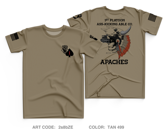 1st Platoon, Able Company, 1-506 IN Core Men's SS Performance Tee - 2s8bZE