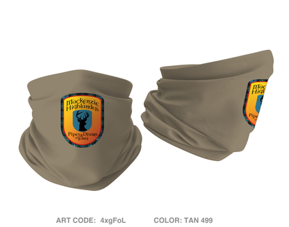 Mackenzie Highlanders Fundraising Collection Emblem Gaiter - 4xgFoL