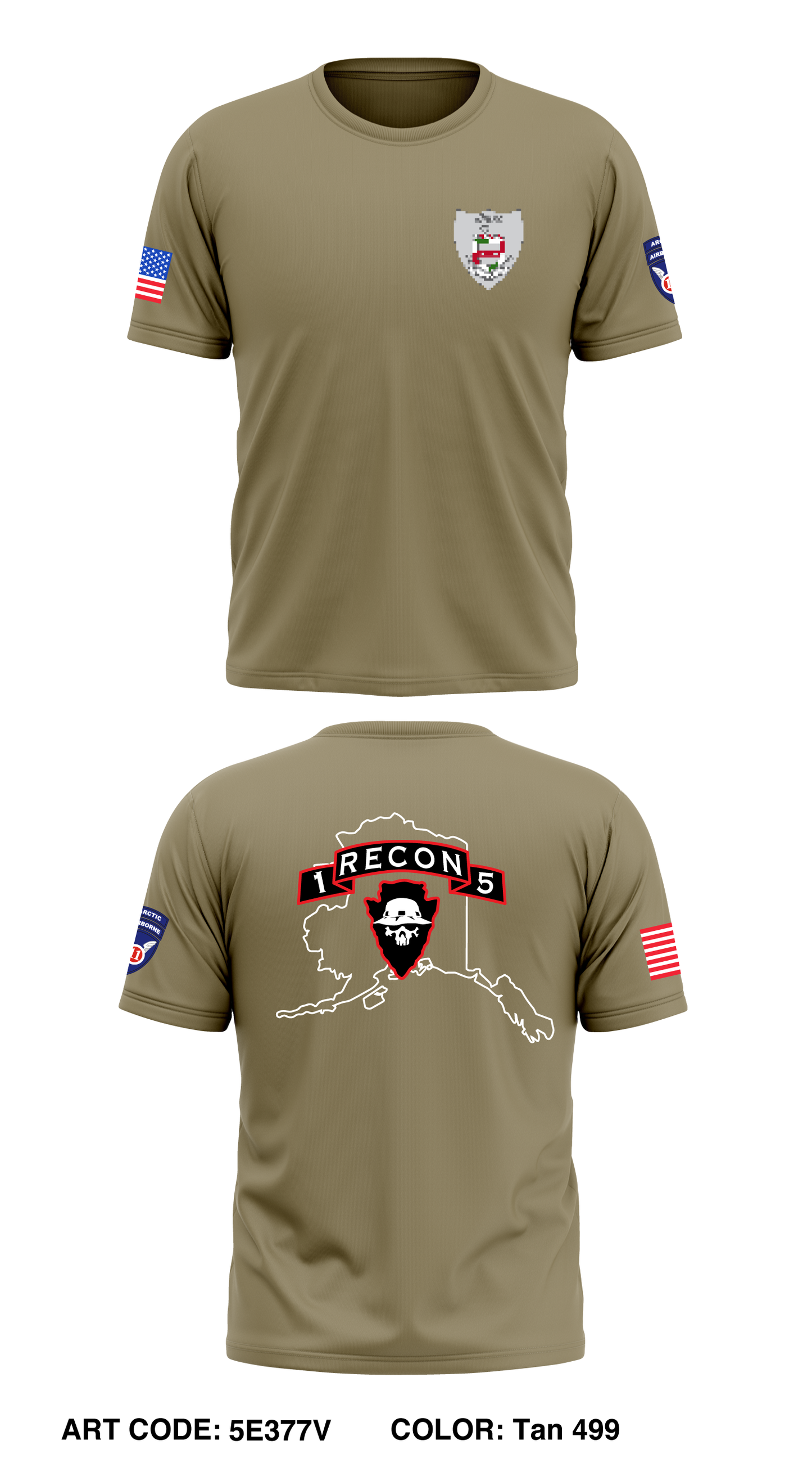 1-5 INF HHC Recon Comfort Unisex Cotton SS Tee - 5E377V