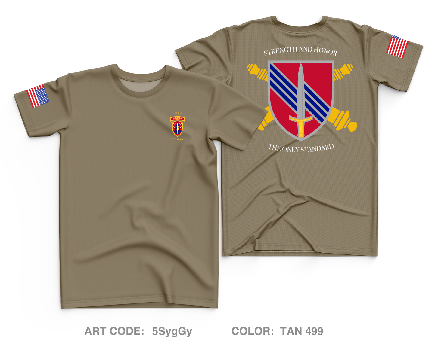 3rd SFAB, 4th Battalion Core Men's SS Performance Tee - 5SygGy