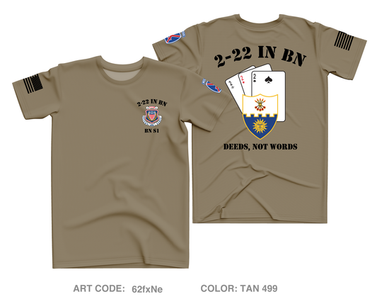 2-22 IN BN Core Men's SS Performance Tee - 62fxNe