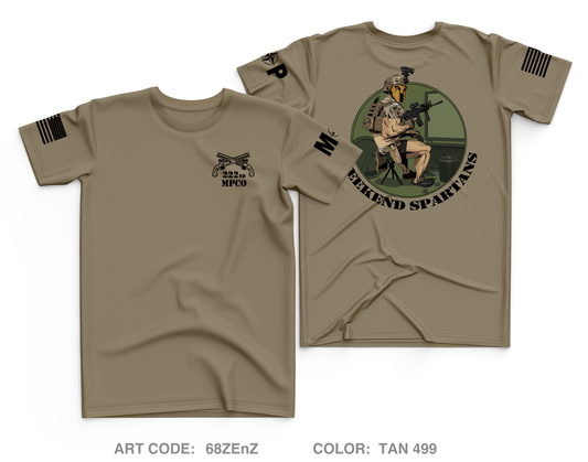 222 Military Police Company Core Men's SS Performance Tee - 68ZEnZ