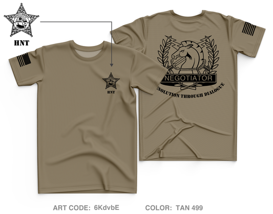 Sarasota County Sheriff's Office Hostage Negotiation Team "HNT" Core Men's SS Performance Tee - 6KdvbE