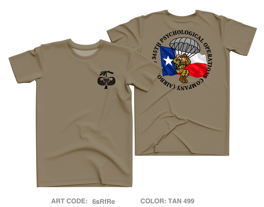 345th Psychological Operations Company (Airborne) Core Men's SS Performance Tee - 6sRfRe