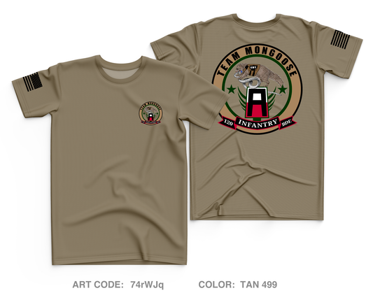 EDT2, 120th IN BDE, FIRST ARMY DIV W Core Men's SS Performance Tee - 74rWJq