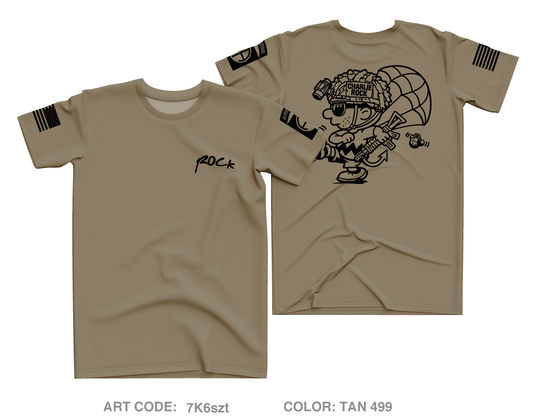 C Co 1-508 PIR, 3 BCT, 82nd ABD Fundraising Collection Core Men's SS Performance Tee - 7K6szt