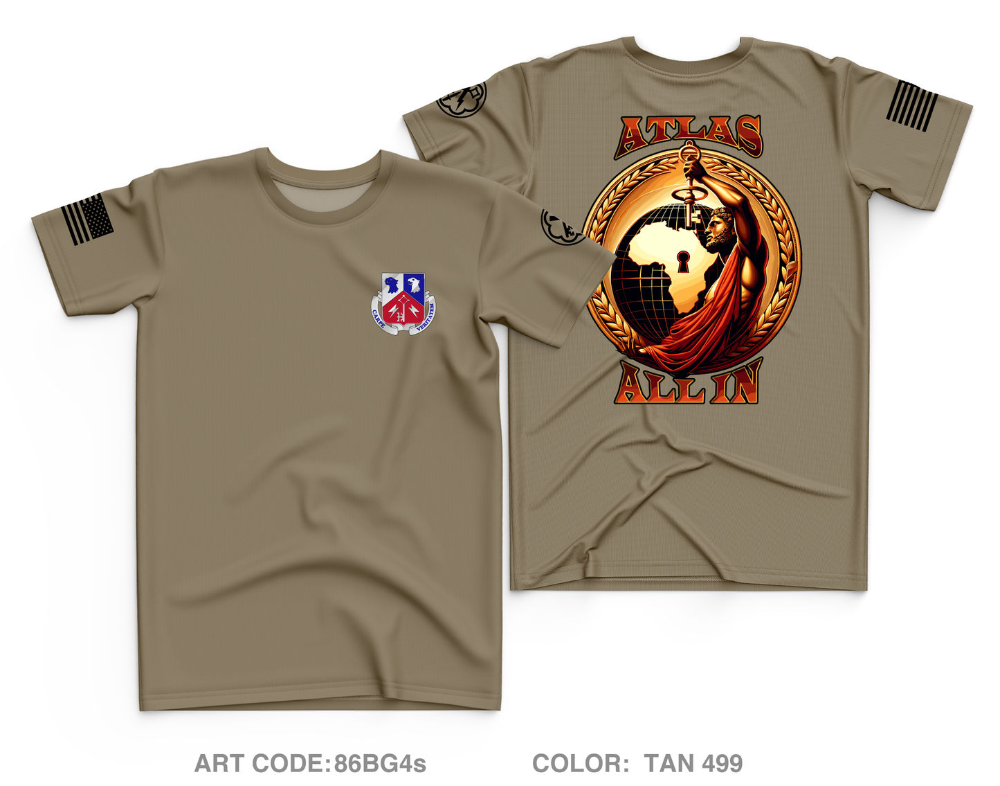 A DET, 307th MI BN, 207th MIB Core Men's SS Performance Tee - 86BG4s