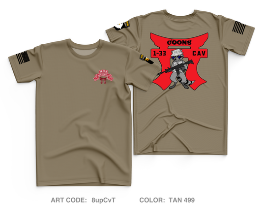 3rd Platoon, B TRP, 1-33 CAV Core Men's SS Performance Tee - 8upCvT