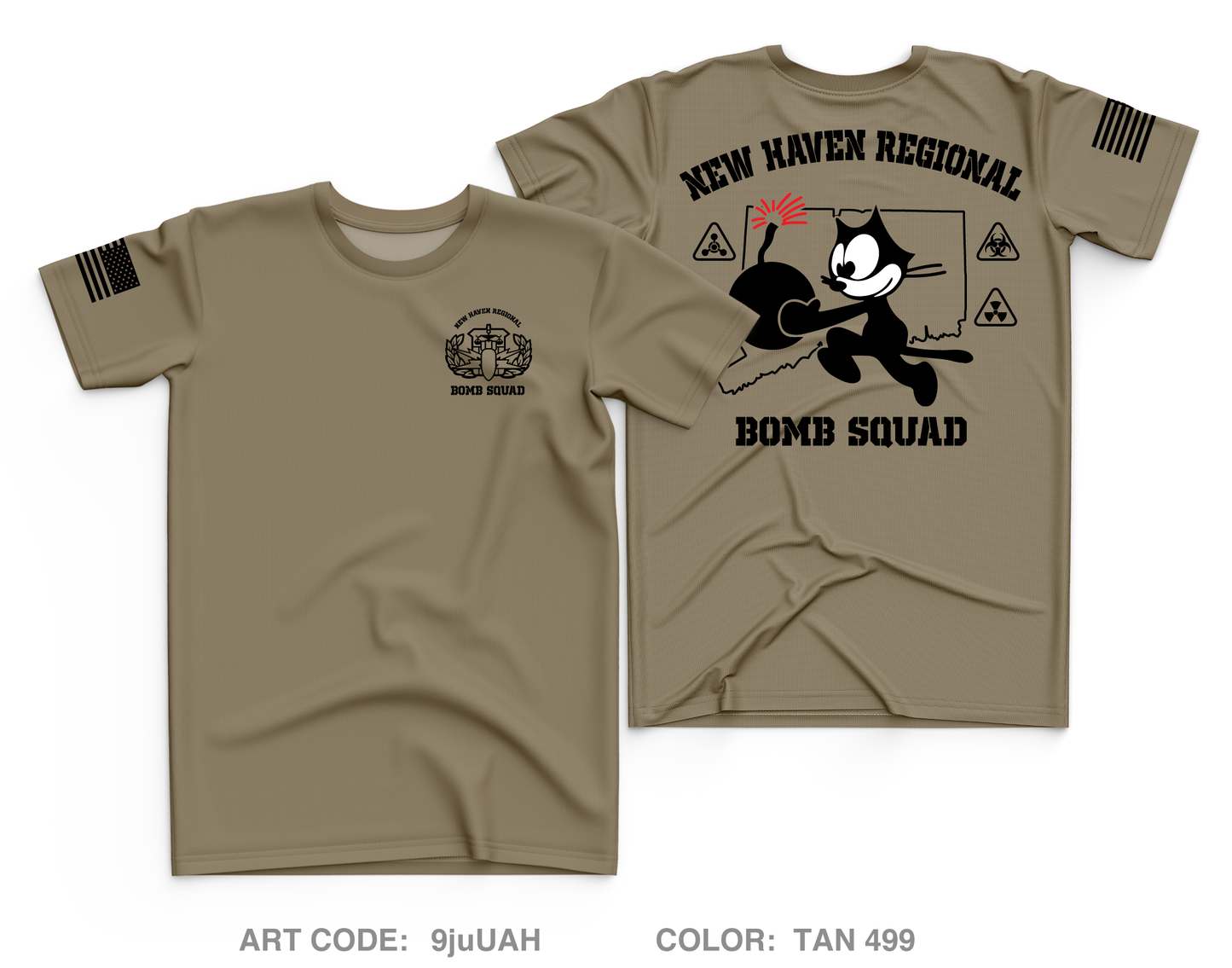 New Haven Regional Bomb Squad Core Men's SS Performance Tee - 9juUAH