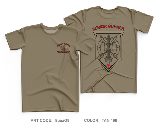 USACAPOC Senior Gunner Core Men's SS Performance Tee - 9ueaG9