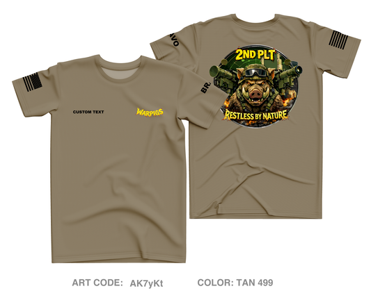 CUSTOM Bravo 1-57 ADAR Core Men's SS Performance Tee - AK7yKt