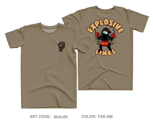 Explodive Limbs Muay Thai Core Men's SS Performance Tee - AkAv2K