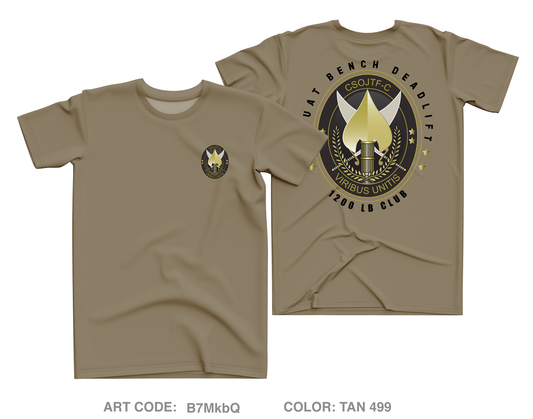 CSOJTF-C (1000 lb club) Core Men's SS Performance Tee - B7MkbQ