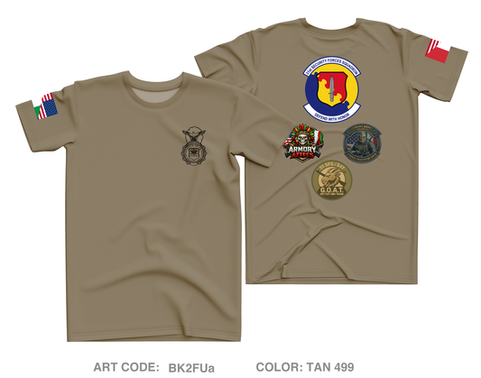 31st SFS/S4 Core Men's SS Performance Tee - BK2FUa