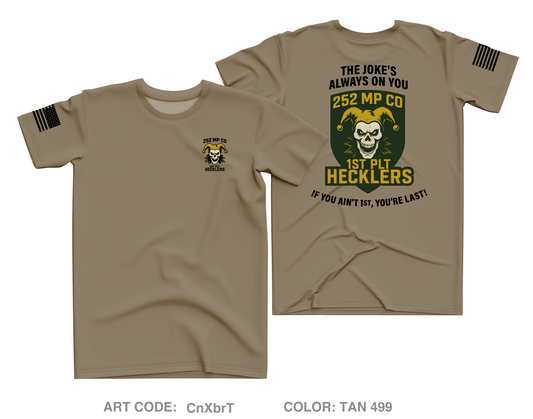 252 Military Police Company/1st Platoon Core Men's SS Performance Tee - CnXbrT