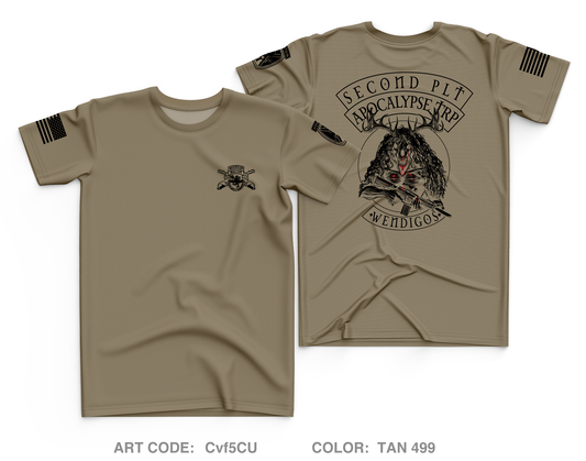 2ND PLT, A TRP, 3-71 CAV, 1BCT, 10TH MTN DIV Core Men's SS Performance Tee - Cvf5CU