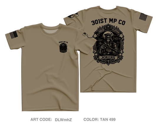 301st MP CO / 3rd PLATOON JOKERS Core Men's SS Performance Tee - DLWmhZ