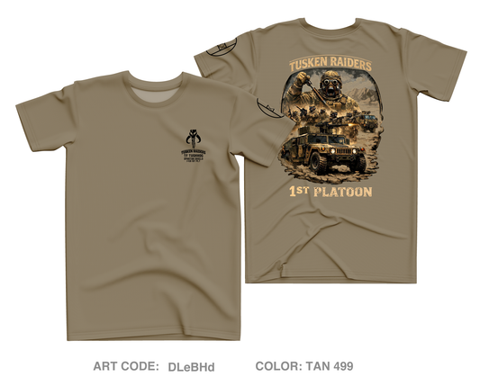 1-120th I Co Core Men's SS Performance Tee - DLeBHd