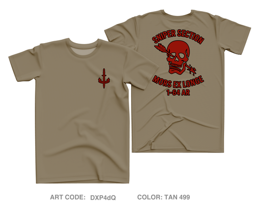 1-64 AR HHC SNIPER SECTION Core Men's SS Performance Tee - DXP4dQ