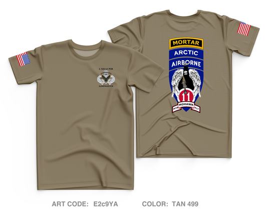 Mortar PLT, Hatchet Company, 1-501st PIR Core Men's SS Performance Tee - E2c9YA