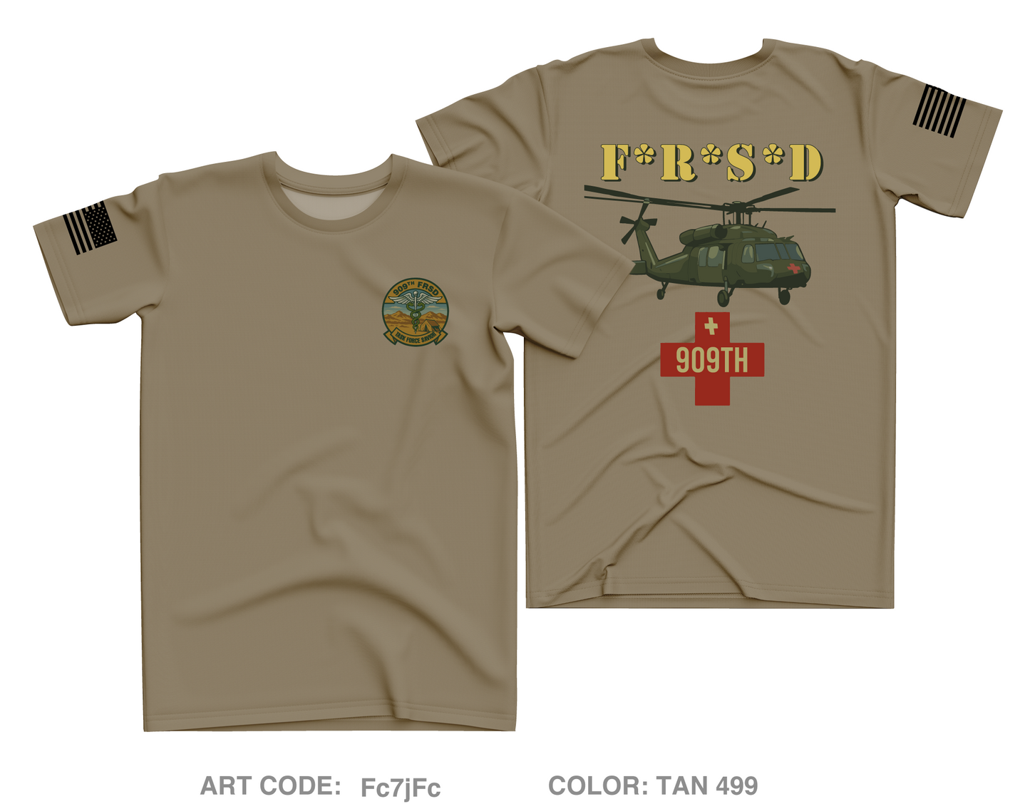 909th FRSD Core Men's SS Performance Tee - Fc7jFc