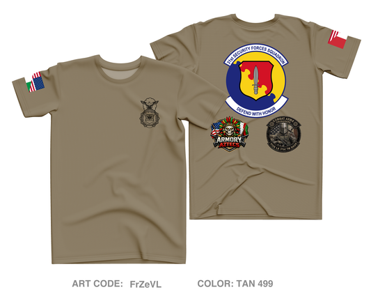 31st SFS/S4 Core Men's SS Performance Tee - FrZeVL