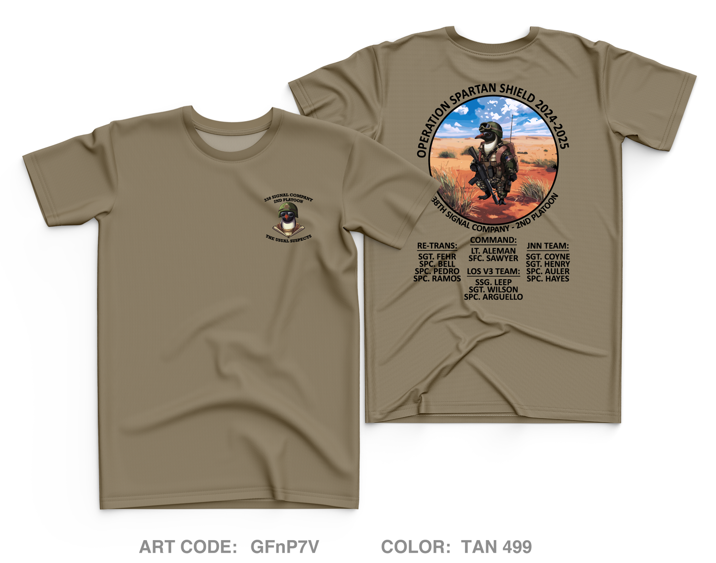 338th Signal Company Core Men's SS Performance Tee - GFnP7V