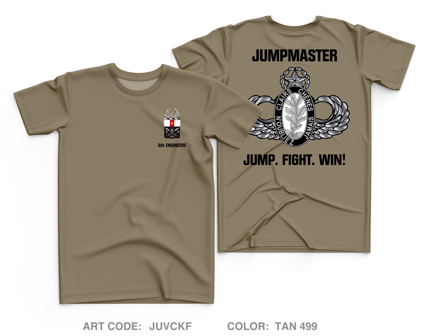 6 Engineer Battalion Fundraising Collection Core Men's SS Performance Tee - JUVCKF