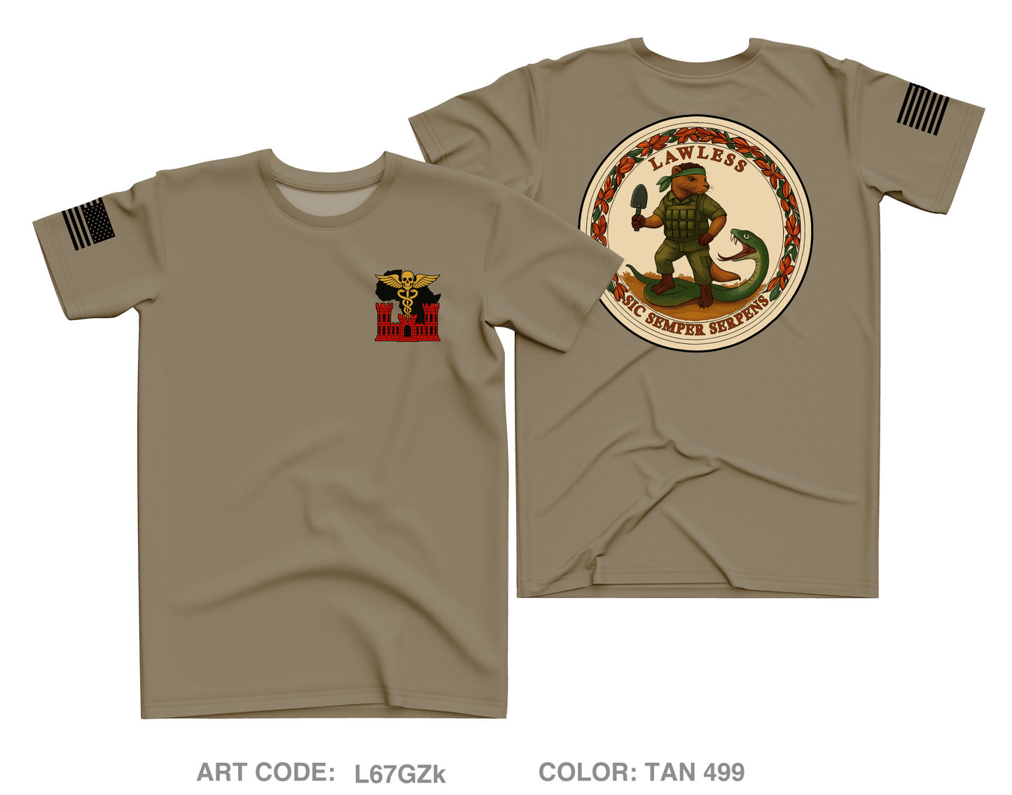 180th ESC Core Men's SS Performance Tee - L67GZk