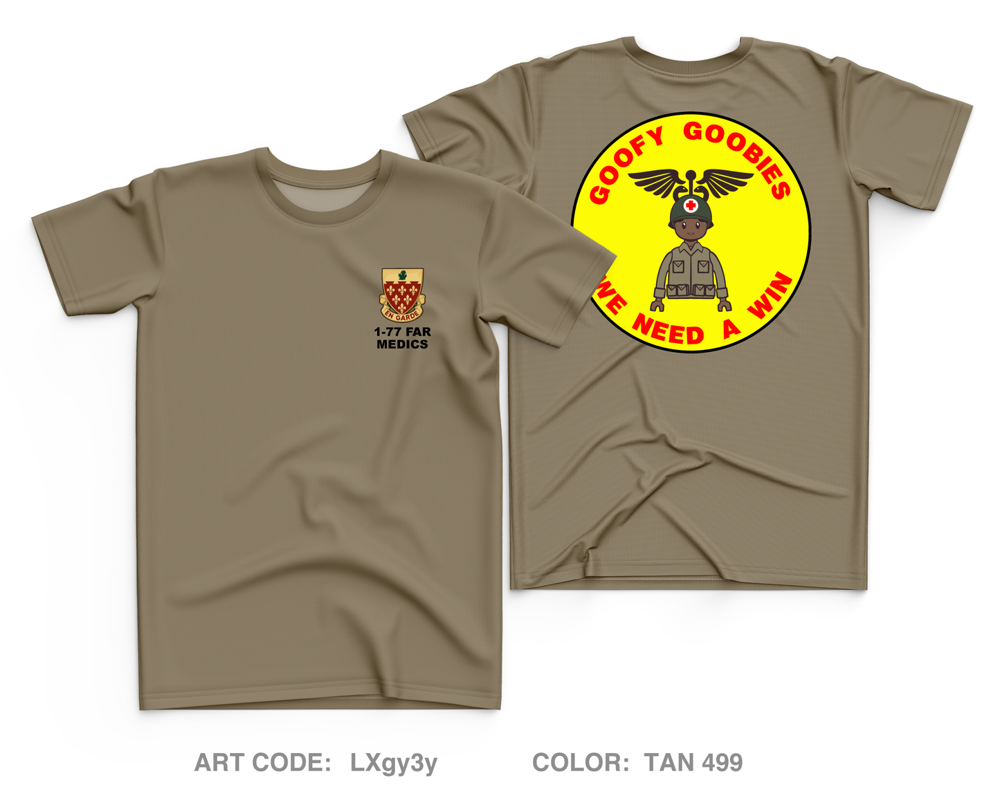 41st FAB, 1-77 FAR, HHB Medical Platoon Core Men's SS Performance Tee - LXgy3y