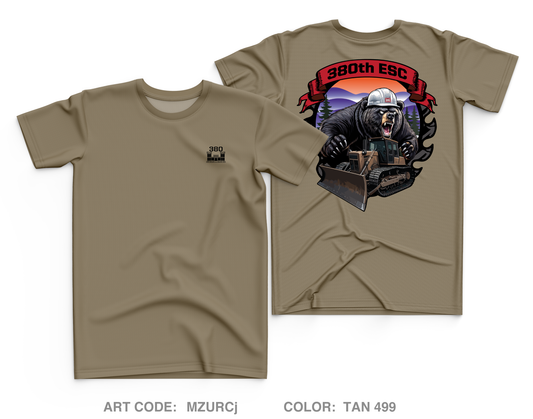 380TH ESC Core Men's SS Performance Tee - MZURCj