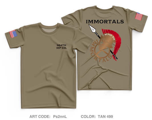 984th MP CO Core Men's SS Performance Tee - Ps2nnL
